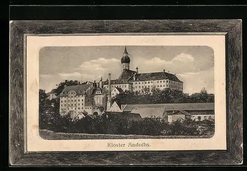 AK Andechs, Totalansicht vom Kloster