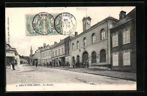 AK Ailly-sur-Noye, La Mairie