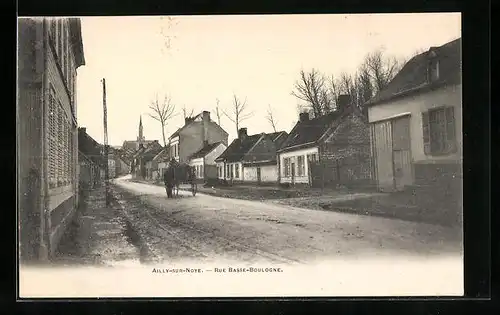 AK Ailly-sur-Noye, Rue Basse-Boulogne