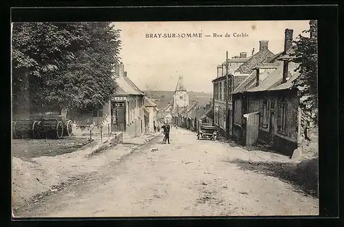 AK Bray-sur-Somme, Rue de Corbie