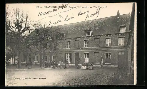 AK Bray-sur-Somme, Hospice, Facade