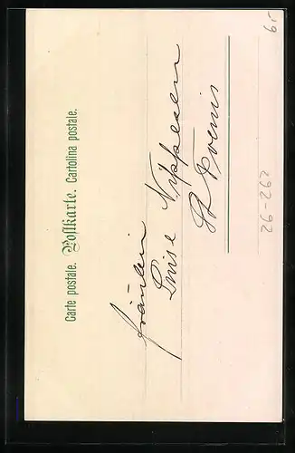 Künstler-AK H. Schubert: Frau in Tränen aufgelöst vermisst den Liebsten, auf einer Bank sitzend