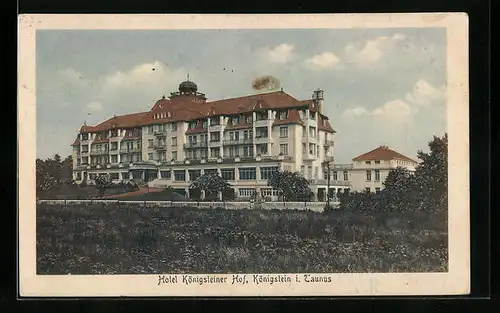 AK Königstein i. Taunus, vor dem Hotel Königsteiner Hof