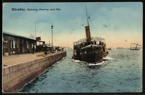 AK Gibraltar, Algeciras Steamer and Pier