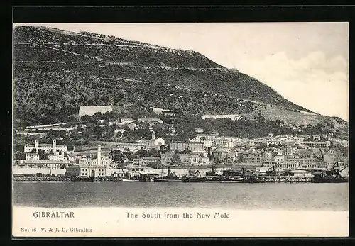 AK Gibraltar, the south from the New Mole