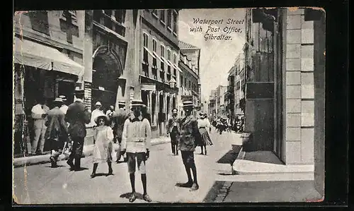 AK Gibraltar, Waterport Street with Post Office