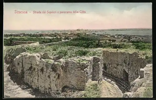 AK Siracusa, Strada dei Sepolcri e panorama della Citta