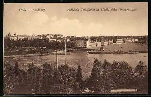 AK Oulu-Uleaborg, Näköala Tähtitornista, Utsikt fran Observatoriet