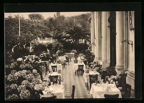 AK Frascati /Roma, Hotel Tusculum, Terraza del Ristorante