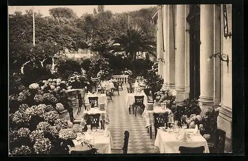 AK Frascati /Roma, Hotel Tusculum, Terraza del Ristorante