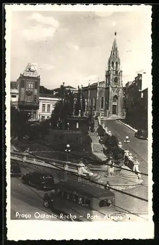 Foto-AK Porto Alegre, Praca Octavio Rocha
