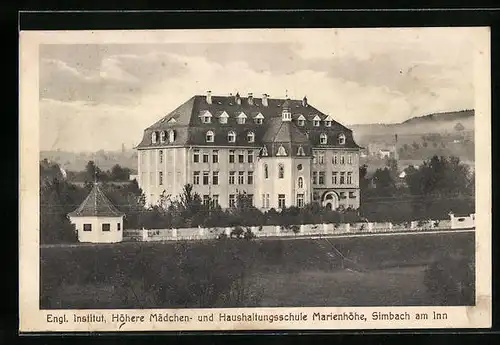 AK Simbach / Inn, Engl. Institut, Höhere Mädchen- und Haushaltungsschule Marienhöhe