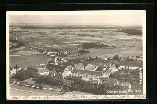 AK Ochsenhausen, Panoramablick von Norden