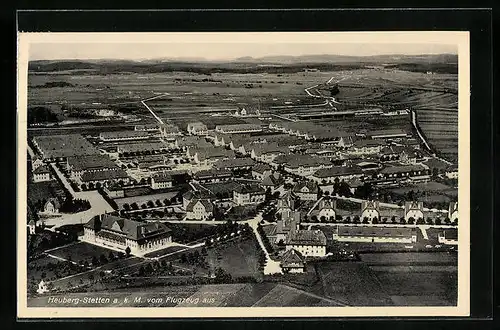 AK Heuberg-Stetten a. k. M., Gesamtansicht, Flugzeugaufnahme