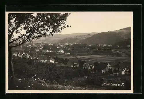 AK Rotenburg a. F., Panoramablick von der Bergwiese