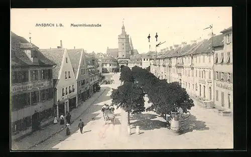 AK Ansbach i. B., Maximilianstrasse