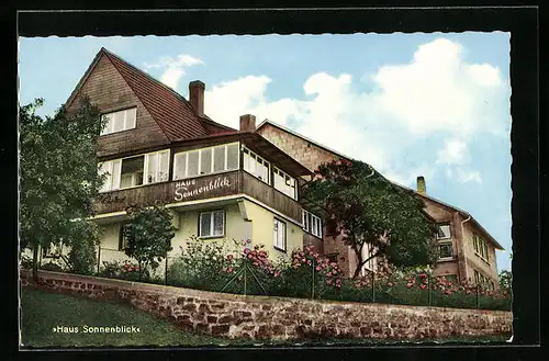AK Ühlingen / Waldshut, Hotel Haus Sonnenblick, Inh. K. Rudolf & Söhne