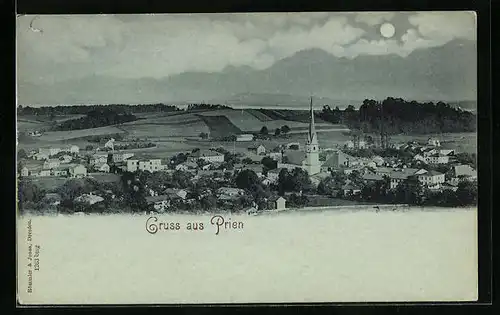 Mondschein-AK Prien, Gesamtansicht