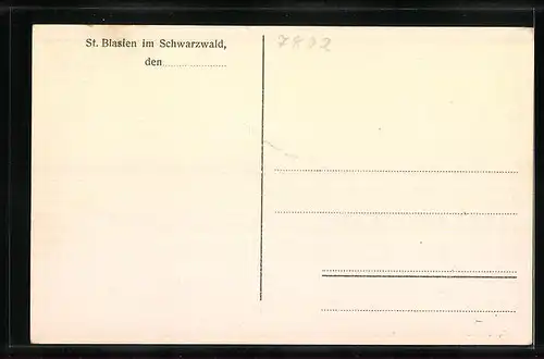 AK St. Blasien / Schwarzwald, Neue Gesellschaftshalle mit Blumenfenster im Sanatorium