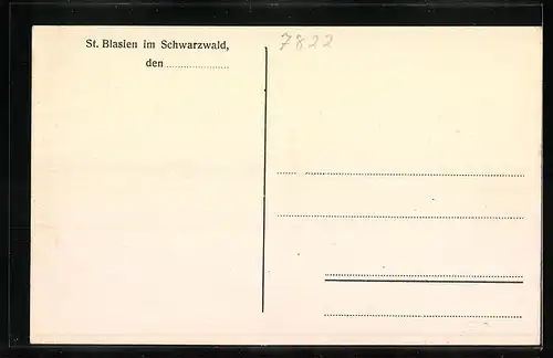 AK St. Blasien / Schwarzwald, Neuer Speisesaal im Sanatorium