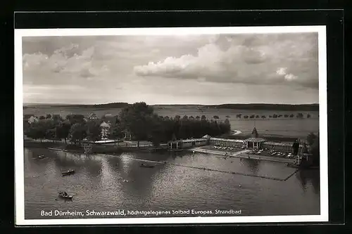AK Bad Dürrheim / Schwarzwald, Strandbad aus der Vogelschau