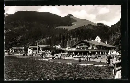 AK Spitzingsee, Postgasthof und See-Cafe St. Bernhard