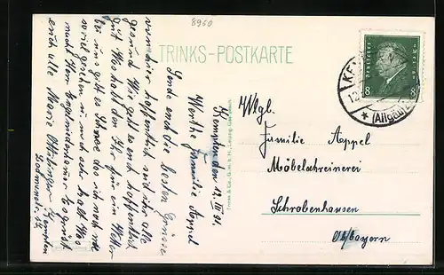 AK Kempten i. Allgäu, Totalansicht