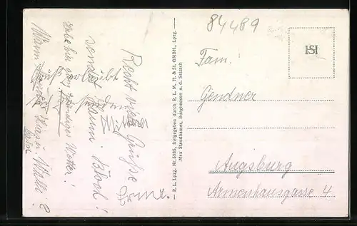 AK Burghausen a. d. Salzach, Totalansicht