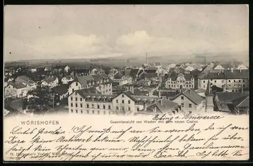 AK Wörishofen, Gesamtansicht von Westen mit neuem Casino