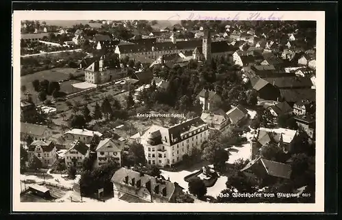 AK Bad Wörishofen, Panorama vom Flugzeug aus