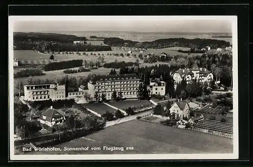 AK Bad Wörishofen, Sonnenhof vom Flugzeug aus