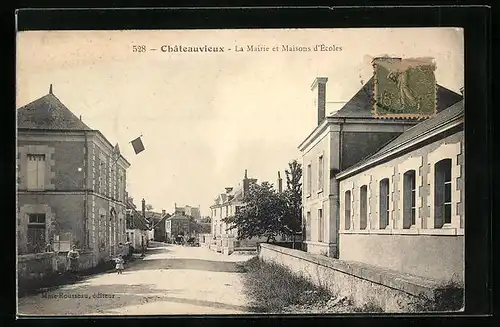 AK Châteauvieux, La Mairie et Maisons d`Écoles