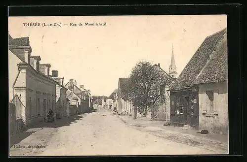 AK Thésée, Rue de Montrichard, Strassenpartie