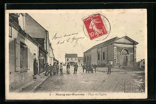 AK Neung-sur-Beuvron, Place de l`Eglise