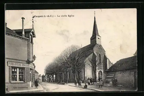 AK Oucqes, La vieille Eglise