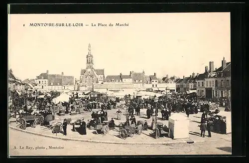 AK Montoire-sur-le-Loir, La Place du Marché