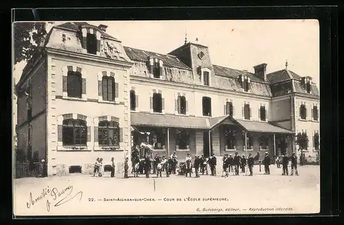 AK Saint-Aignan-sur-Cher, Cour de l`École Supérieure