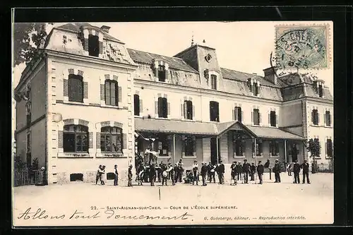 AK Saint-Aignan-sur-Cher, Cour de l`École Supérieure