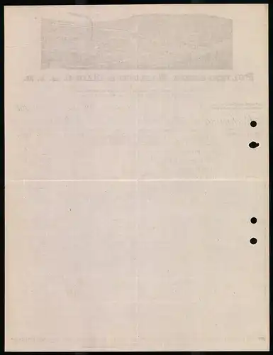 Rechnung Hasloch am Main 1921, Pulverfarbik Hasloch Gmbh, Blick auf die Fabrik