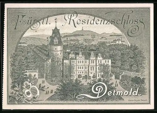 Vertreterkarte Detmold, Fürstliches Residenzschloss