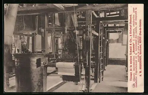 Vertreterkarte Eriswyl, Firma A. W .Andernach, Tissage de la maison Schmid & Cie