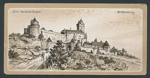 Vertreterkarte Rothenburg o. T., Restaurant auf der Rothenburg