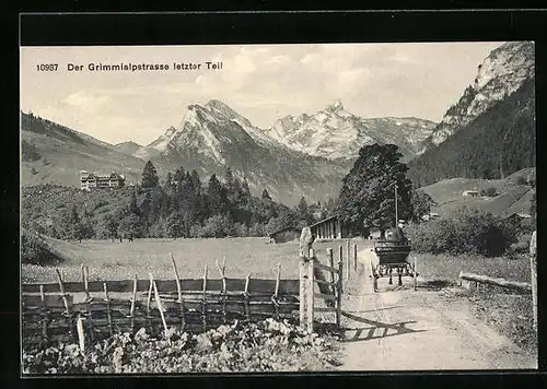 AK Kilchberg, der Grimmialpstrasse letzter Teil