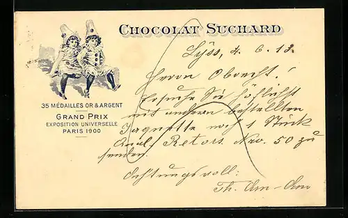 AK Chocolat Suchard, Verkleidete Mädchen