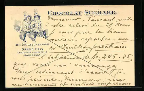 AK Chocolat Suchard, Verkleidete Mädchen