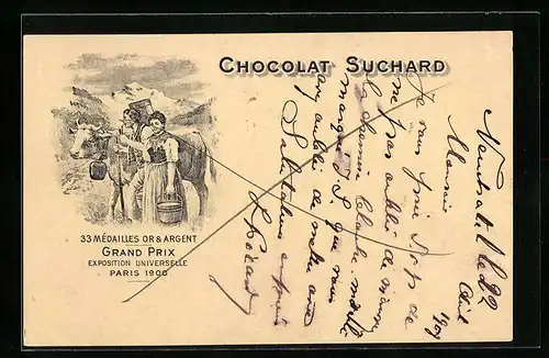 AK Chocolat Suchard, Schweizer Bauern mit Milchkuh
