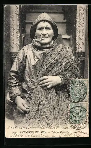 AK Boulogne-sur-Mer, Type de Pecheur, Fischer