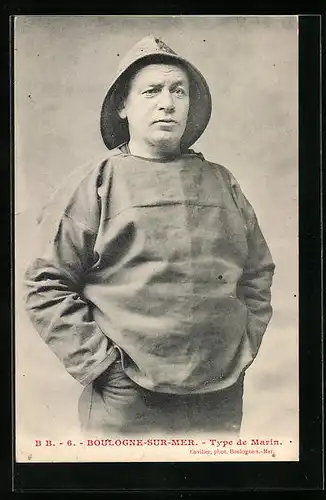 AK Boulogne-sur-Mer, Type de Marin, Fischer