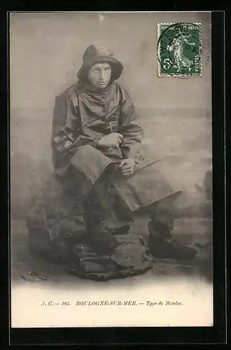 AK Boulogne-sur-Mer, Type de Matelot, Fischer