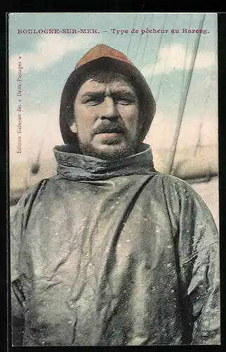 AK Boulogne-sur-Mer, Type de pecheur au Hareng, Herings-Fischer
